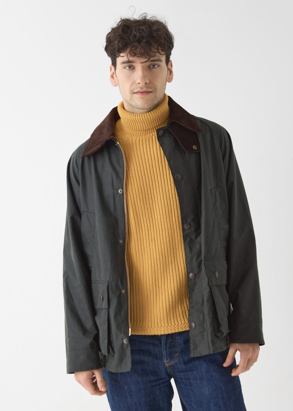 Barn Yağlı Ceket Sage Green Yeşil  / Barn Wax Jacket Sage Green