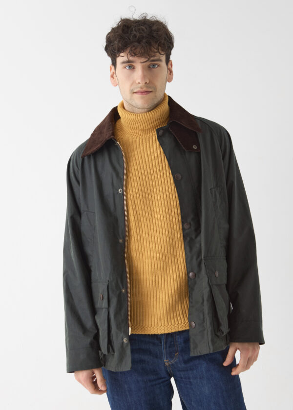 Barn Yağlı Ceket Sage Green Yeşil