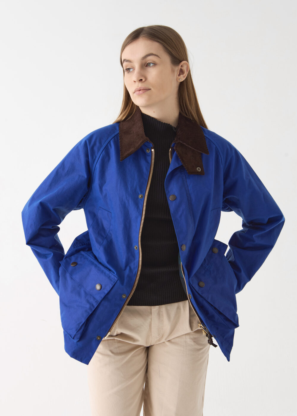 Barn Yağlı Ceket Ege Mavisi/ Barn Wax Jacket Aegean Blue