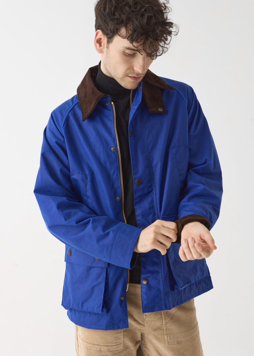 Barn Yağlı Ceket Ege Mavisi/ Barn Wax Jacket Aegean Blue