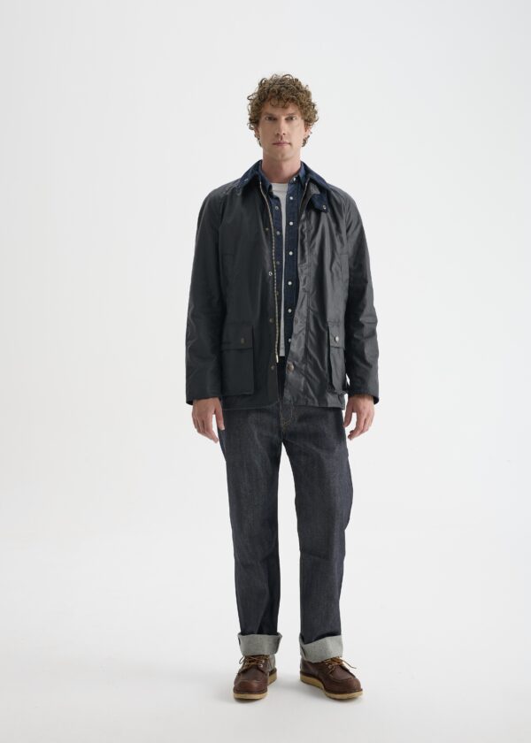 Barn Yağlı Ceket Navy Lacivert (Slim)