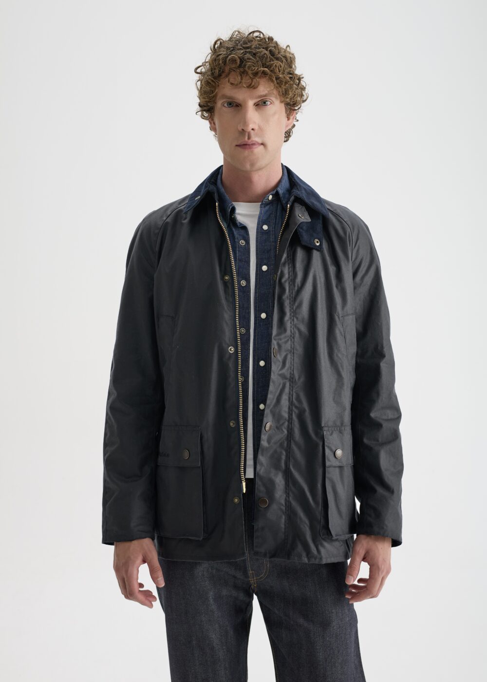 Barn Yağlı Ceket Navy Lacivert (Slim) / Barn Wax Jacket Navy (Slim)