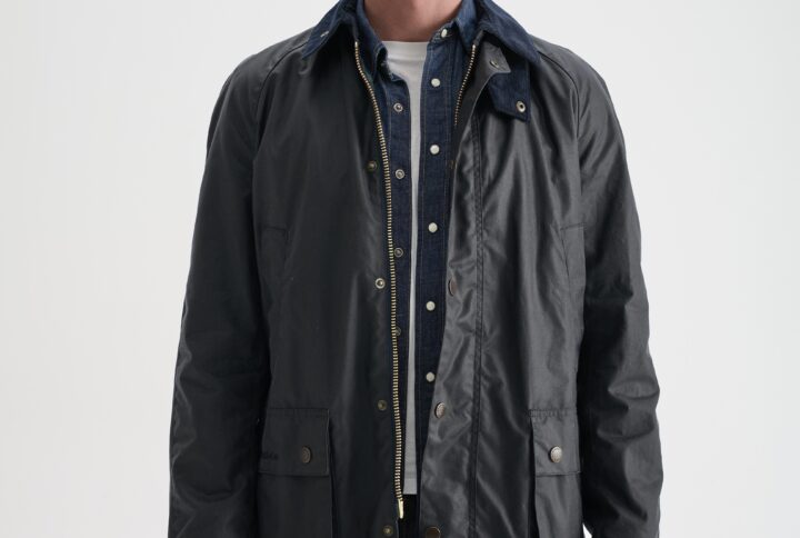 Barn Yağlı Ceket Navy Lacivert (Slim)