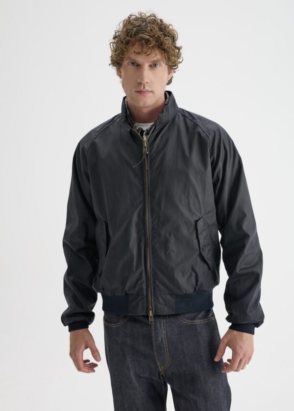 Harrington Yağlı Ceket Navy Lacivert