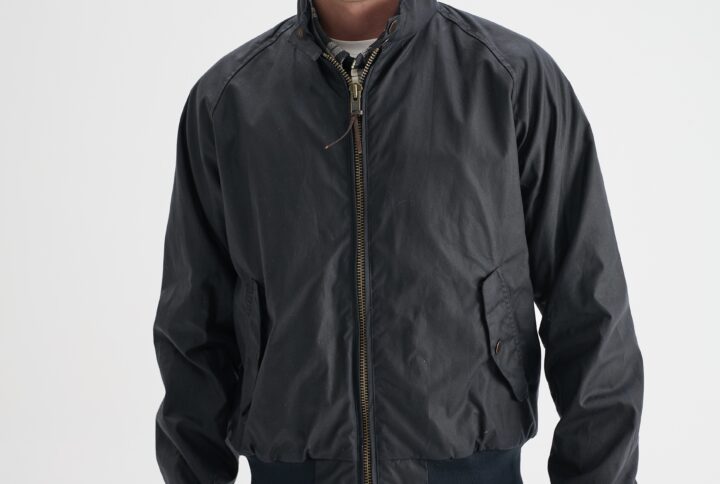 Harrington Yağlı Ceket Navy Lacivert
