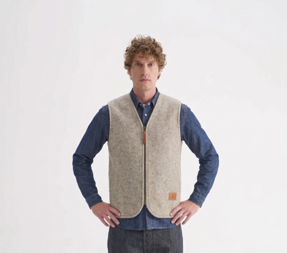 Stuf&Co Yün Yelek (Barbour İçlik , Barbour uyumlu yelek ) -Bej Natürel