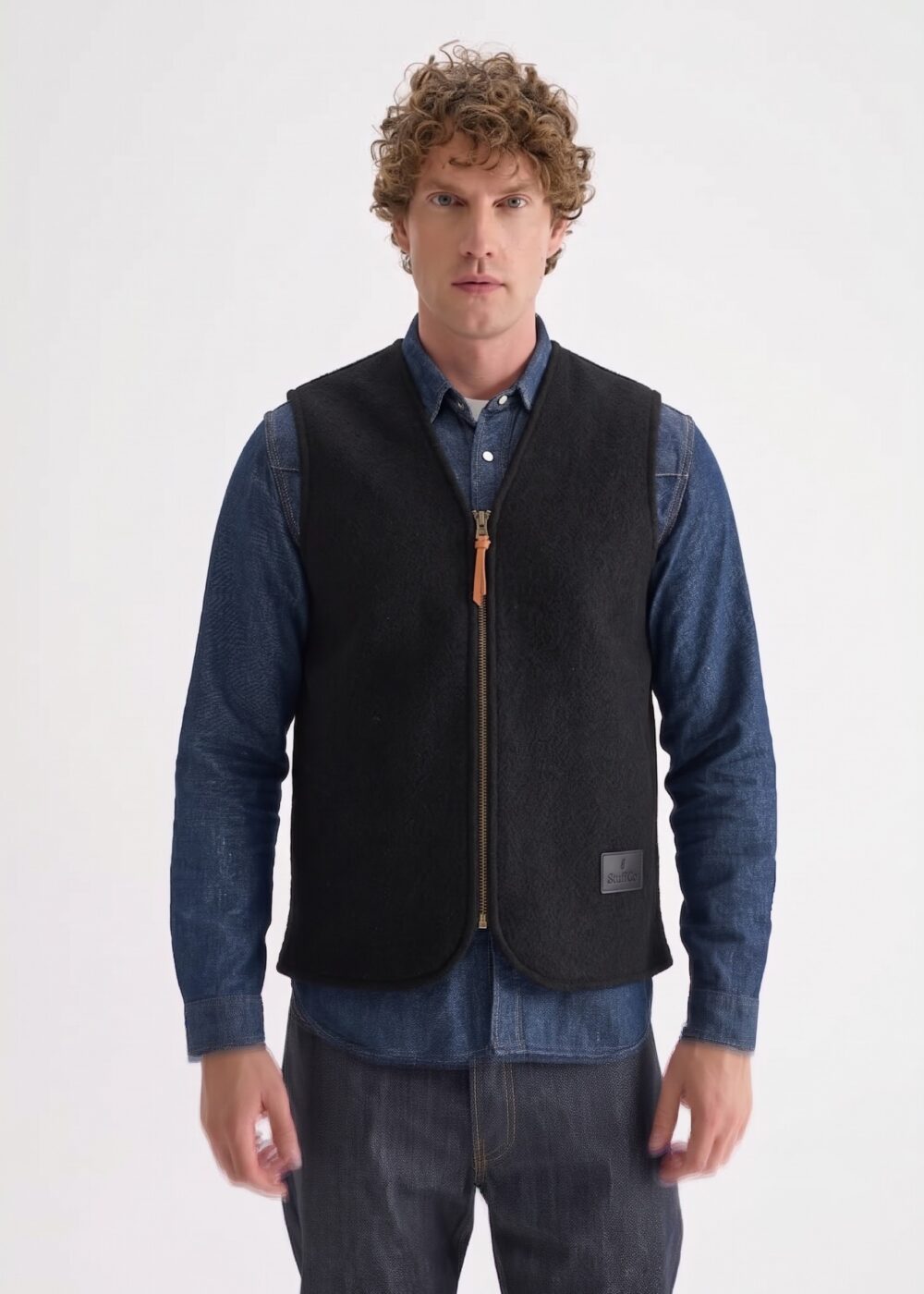 Stuf&Co Yün Yelek (Barbour İçlik , Barbour uyumlu yelek ) -Siyah