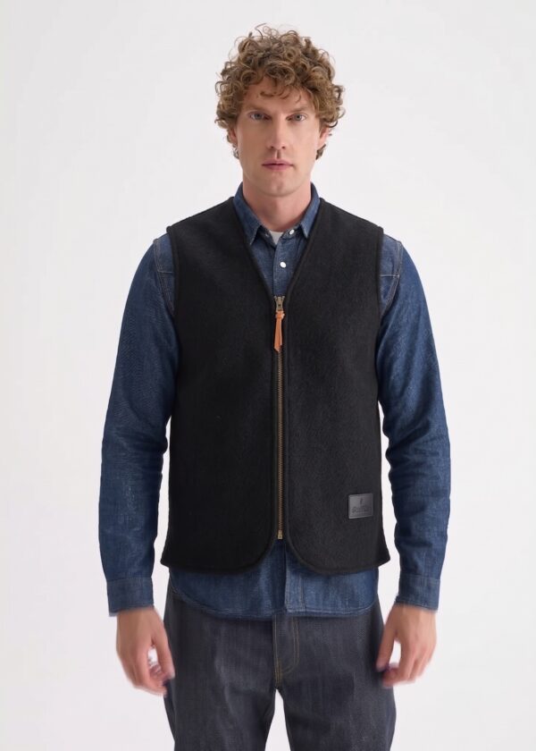 Stuf&Co Yün Yelek (Barbour İçlik , Barbour uyumlu yelek ) -Siyah